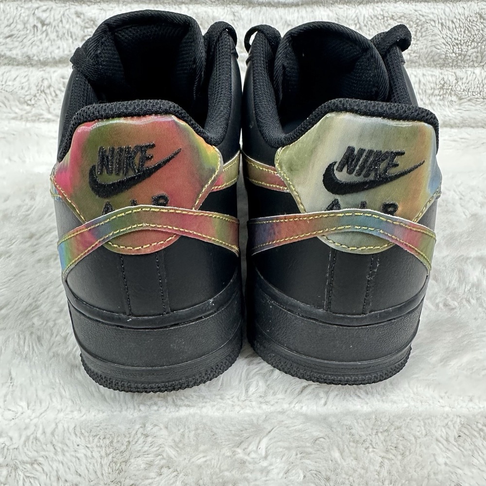 Nike Air‎ Force 1 Low 'Misplaced Swoosh - Black' CK7214-001 Men's Shoes Size 9 - Picture 4 of 10